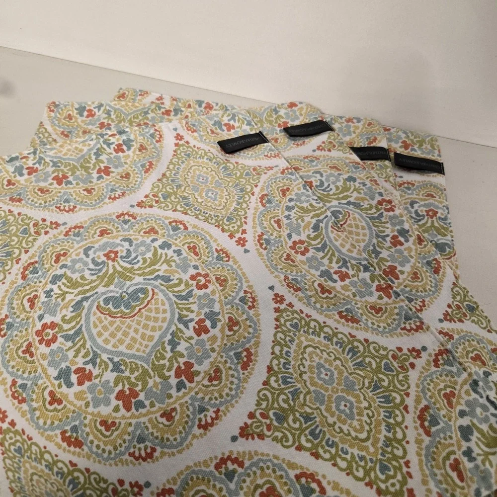 Cynthia Rowley Placemats Spring Multicolor Floral 100% Cotton Cottagecore Set 4‎